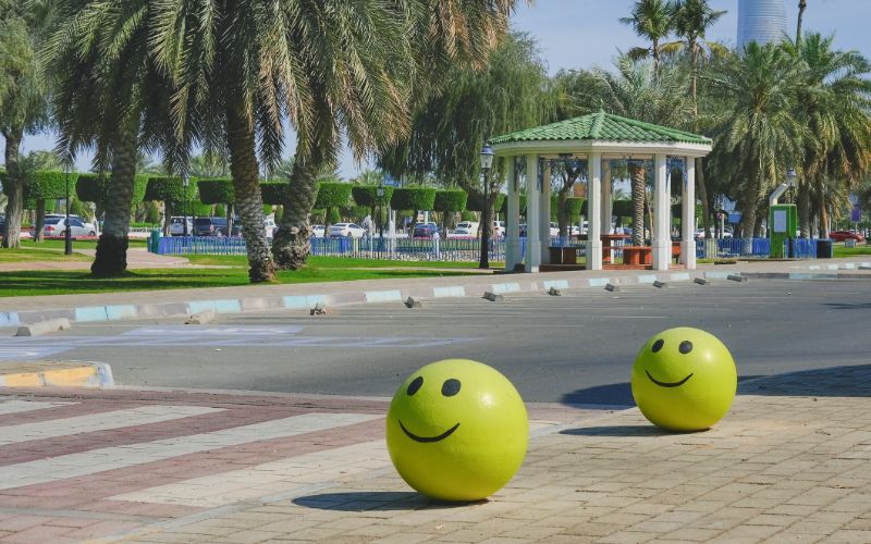 concrete-bollards-yellow-smile-min