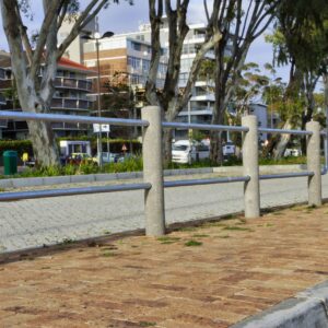 Fence Rail Concrete Bollards