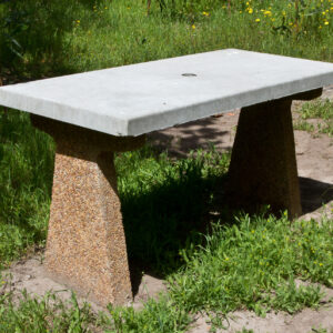 Rectangular Table Concrete Seating